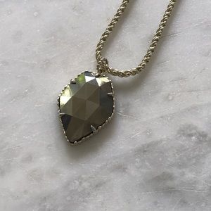 Kendra Scott Corla necklace with pyrite